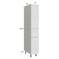 RTA Euro White Grain 12" x 71-1/4" Utility Cabinet with 2 Doors and 1 Drawer