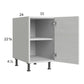 RTA Euro White Grain 15" Full Height Door Desk Base Cabinet