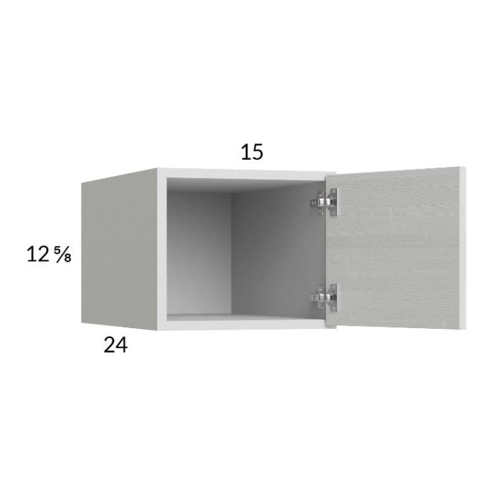 RTA Euro White Grain 15" x 12-5/8" x 24" Wall Cabinet