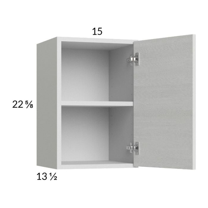 RTA Euro White Grain 15" x 22-5/8" Wall Cabinet