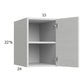 RTA Euro White Grain 15" x 22-5/8" x 24" Wall Cabinet