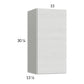 RTA Euro White Grain 15" x 30-1/4" Wall Cabinetwith 1 Finished End Panell