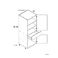 RTA Euro White Grain 15" x 71-1/4" Utility Cabinet with 2 Doors and 1 Drawer