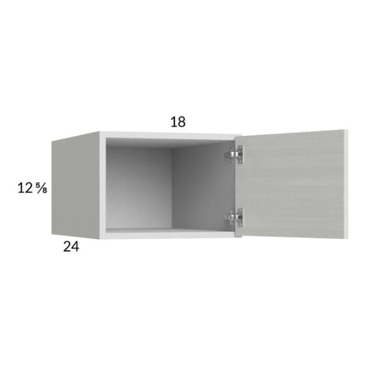 RTA Euro White Grain 18" x 12-5/8" x 24" Wall Cabinet with 2 Finished End Panels
