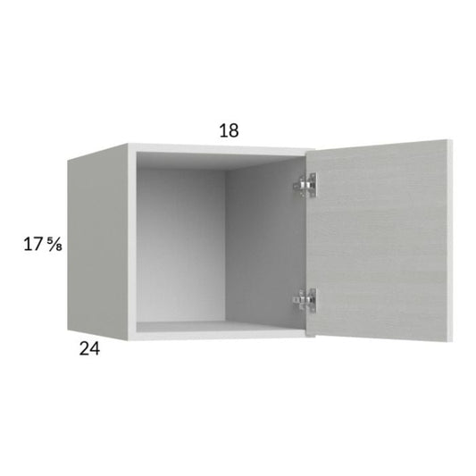 RTA Euro White Grain 18" x 17-5/8" x 24" Wall Cabinet