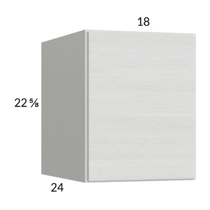 RTA Euro White Grain 18" x 22-5/8" x 24" Wall Cabinet