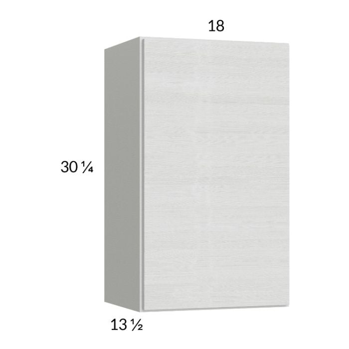 RTA Euro White Grain 18" x 30-1/4" Wall Cabinet
