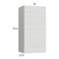 RTA Euro White Grain 18" x 35-1/4" Wall Cabinet