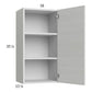 RTA Euro White Grain 18" x 35-1/4" Wall Cabinet