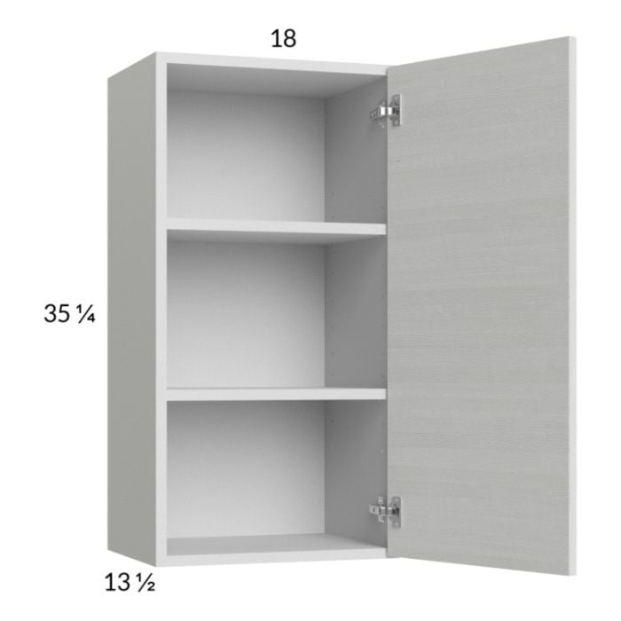 RTA Euro White Grain 18" x 35-1/4" Wall Cabinet