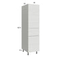 RTA Euro White Grain 18" x 71-1/4" Utility Cabinet with 2 Doors and 1 Drawer and 1 Finished End Panel