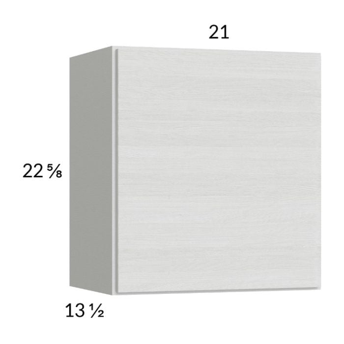 RTA Euro White Grain 21" x 22-5/8" Wall Cabinet