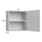 RTA Euro White Grain 21" x 22-5/8" Wall Cabinet