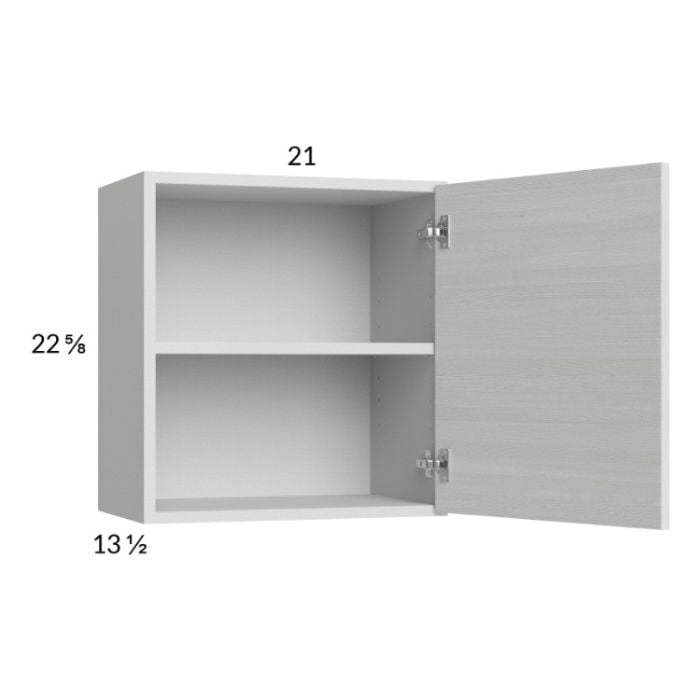 RTA Euro White Grain 21" x 22-5/8" Wall Cabinet