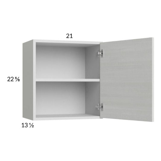 RTA Euro White Grain 21" x 22-5/8" Wall Cabinet