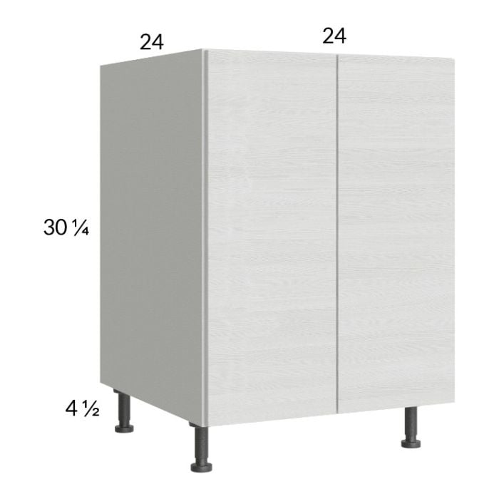 RTA Euro White Grain 24" Full Height Door Base Cabinet