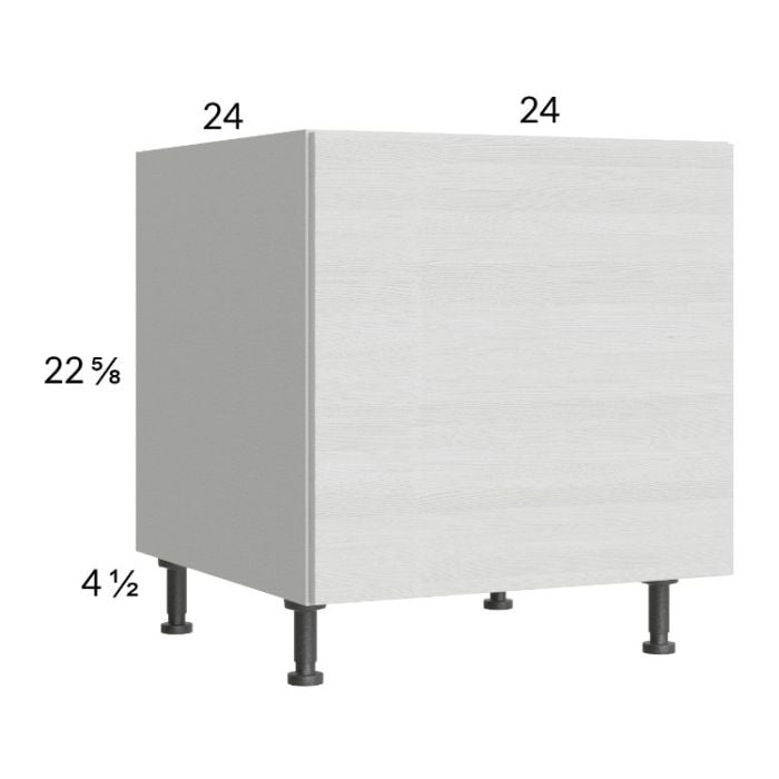 RTA Euro White Grain 24" Full Height Door Desk Base Cabinet with 1 door