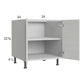 RTA Euro White Grain 24" Full Height Door Desk Base Cabinet