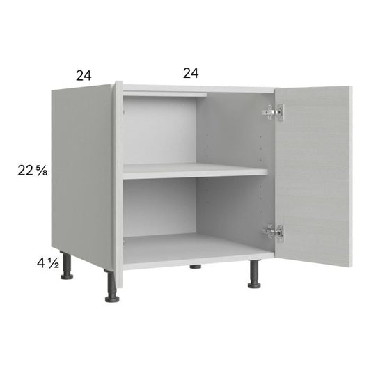 RTA Euro White Grain 24" Full Height Door Desk Base Cabinet