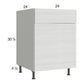 RTA Euro White Grain 24" Sink Base Cabinet with 1 door