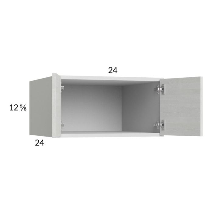RTA Euro White Grain 24" x 12-5/8" x 24" Wall Cabinet