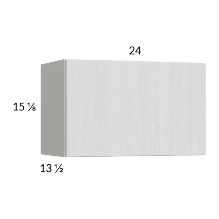 RTA Euro White Grain 24" x 15-1/8" Flip Up Door Wall Cabinet