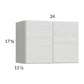 RTA Euro White Grain 24" x 17-5/8" Wall Cabinet with 2 Finished End Panels