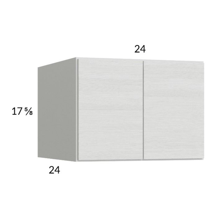 RTA Euro White Grain 24" x 17-5/8" x 24" Wall Cabinet