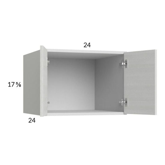 RTA Euro White Grain 24" x 17-5/8" x 24" Wall Cabinet