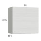 RTA Euro White Grain 24" x 22-5/8" Wall Cabinet with 1 Door