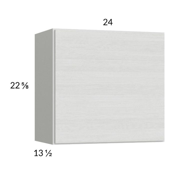 RTA Euro White Grain 24" x 22-5/8" Wall Cabinet with 1 Door
