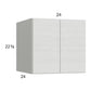 RTA Euro White Grain 24" x 22-5/8" x 24" Wall Cabinet