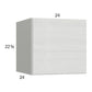 RTA Euro White Grain 24" x 22-5/8" x 24" Wall Cabinet with 1 Door