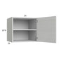 RTA Euro White Grain 24" x 22-5/8" x 24" Wall Cabinet with 1 Door and 2 Finished End Panels