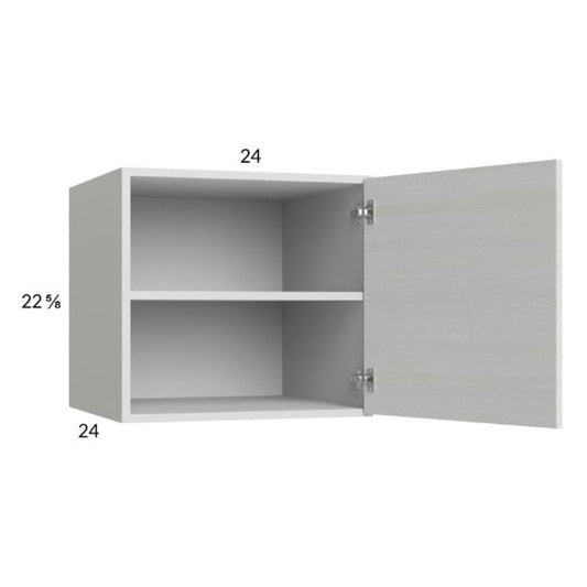 RTA Euro White Grain 24" x 22-5/8" x 24" Wall Cabinet with 1 Door