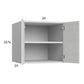 RTA Euro White Grain 24" x 22-5/8" x 24" Wall Cabinet