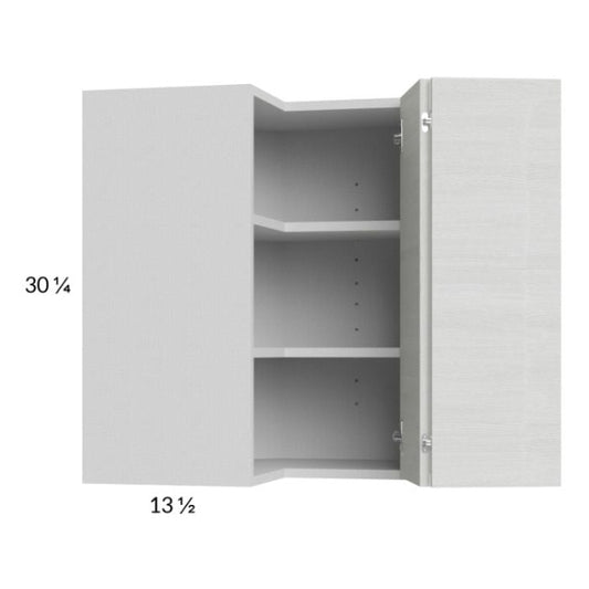 RTA Euro White Grain 24" x 30-1/4" Wall Easy Reach Cabinet with 1 Finished End Panel