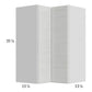 RTA Euro White Grain 24" x 35-1/4" Wall Easy Reach Cabinet with 2 Finished End Panels