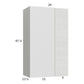 RTA Euro White Grain 24" x 40-1/4" Blind Corner Wall Cabinet with 2 Finished End Panels