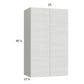 RTA Euro White Grain 24" x 40-1/4" Wall Cabinet