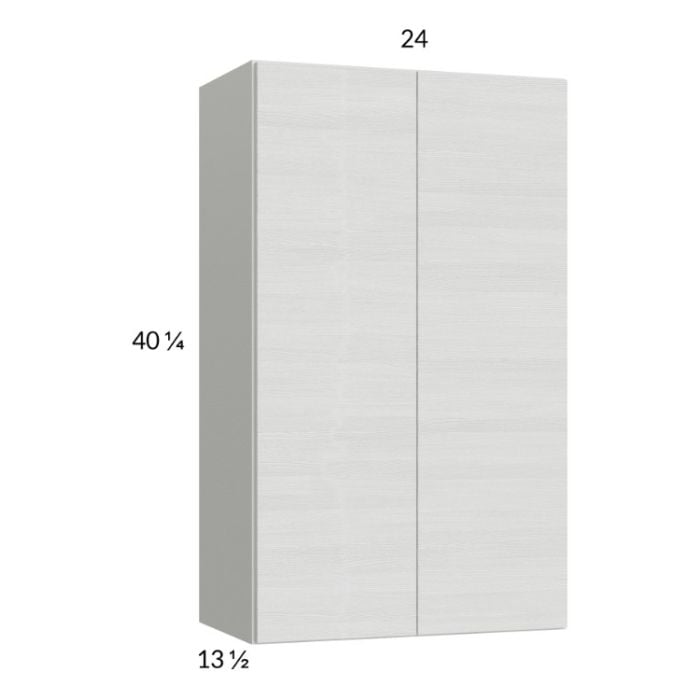 RTA Euro White Grain 24" x 40-1/4" Wall Cabinet