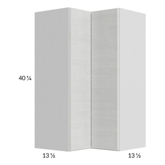RTA Euro White Grain 24" x 40-1/4" Wall Easy Reach Cabinet with 1 Finished End Panel