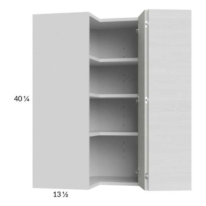 RTA Euro White Grain 24" x 40-1/4" Wall Easy Reach Cabinet with 1 Finished End Panel