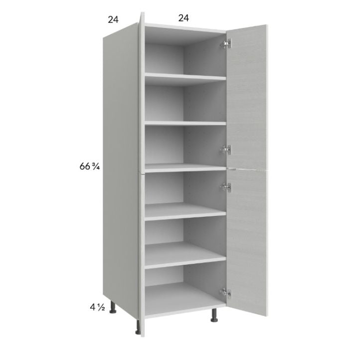 RTA Euro White Grain 24" x 71-1/4" Utility Cabinet with 2 Doors