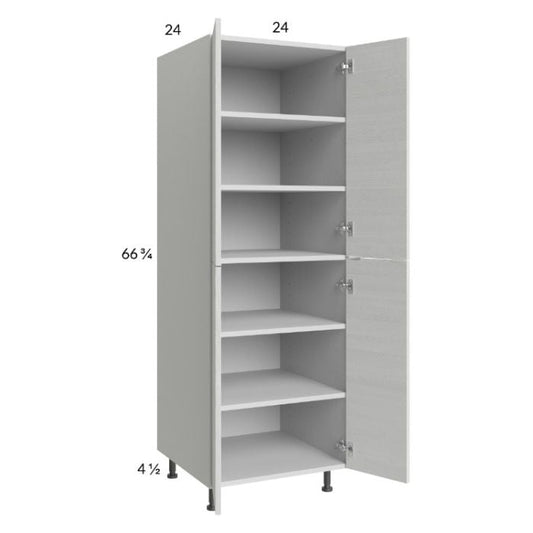 RTA Euro White Grain 24" x 71-1/4" Utility Cabinet with 2 Doors