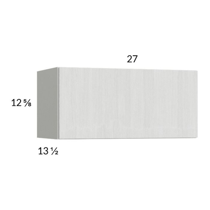 RTA Euro White Grain 27" x 12-5/8" Flip Up Door Wall Cabinet with 2 Finished End Panels