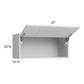 RTA Euro White Grain 27" x 12-5/8" Flip Up Door Wall Cabinet with 2 Finished End Panels