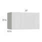RTA Euro White Grain 27" x 15-1/8" Flip Up Door Wall Cabinet