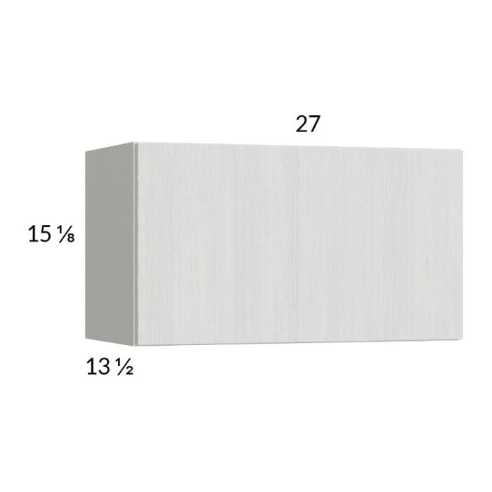 RTA Euro White Grain 27" x 15-1/8" Flip Up Door Wall Cabinet