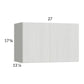 RTA Euro White Grain 27" x 17-5/8" Flip Up Door Wall Cabinet with 1 Finished End Panel